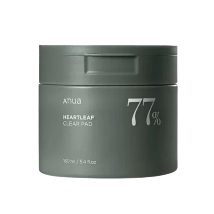Anua Heartleaf 77% Clear Pad - 160ml | أنوا وسادات التونر المائية بمستخلص نبات القلب77% - 160 مل