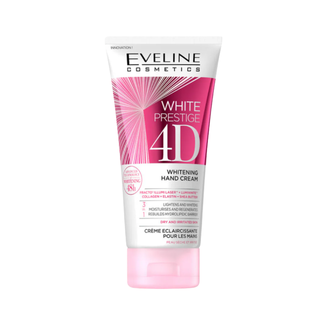 11_App_Images_26_77f2d0dd-6e2d-4655-8f27-58ba36a8b434 Eveline White Prestige 4D Whitening Hand Cream - 100ml | ايفيلين كريم لتفتيح اليدين - 100 مل - الصورة 1