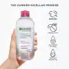 ⁦غارنييه مزيل مكياج ميسيلار - 400 مل | Garnier Micellar Cleansing Water - 400ml⁩ - الصورة ⁦3⁩
