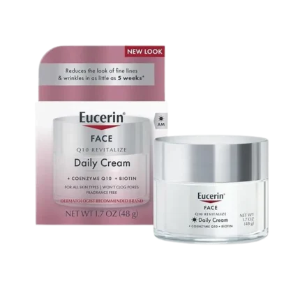 Eucerin Q10 Anti-Wrinkle Sensitive Skin Creme - 48g | يوسيرين كريم لعلاج التجاعيد للبشرة الحساسة - 48 غرام