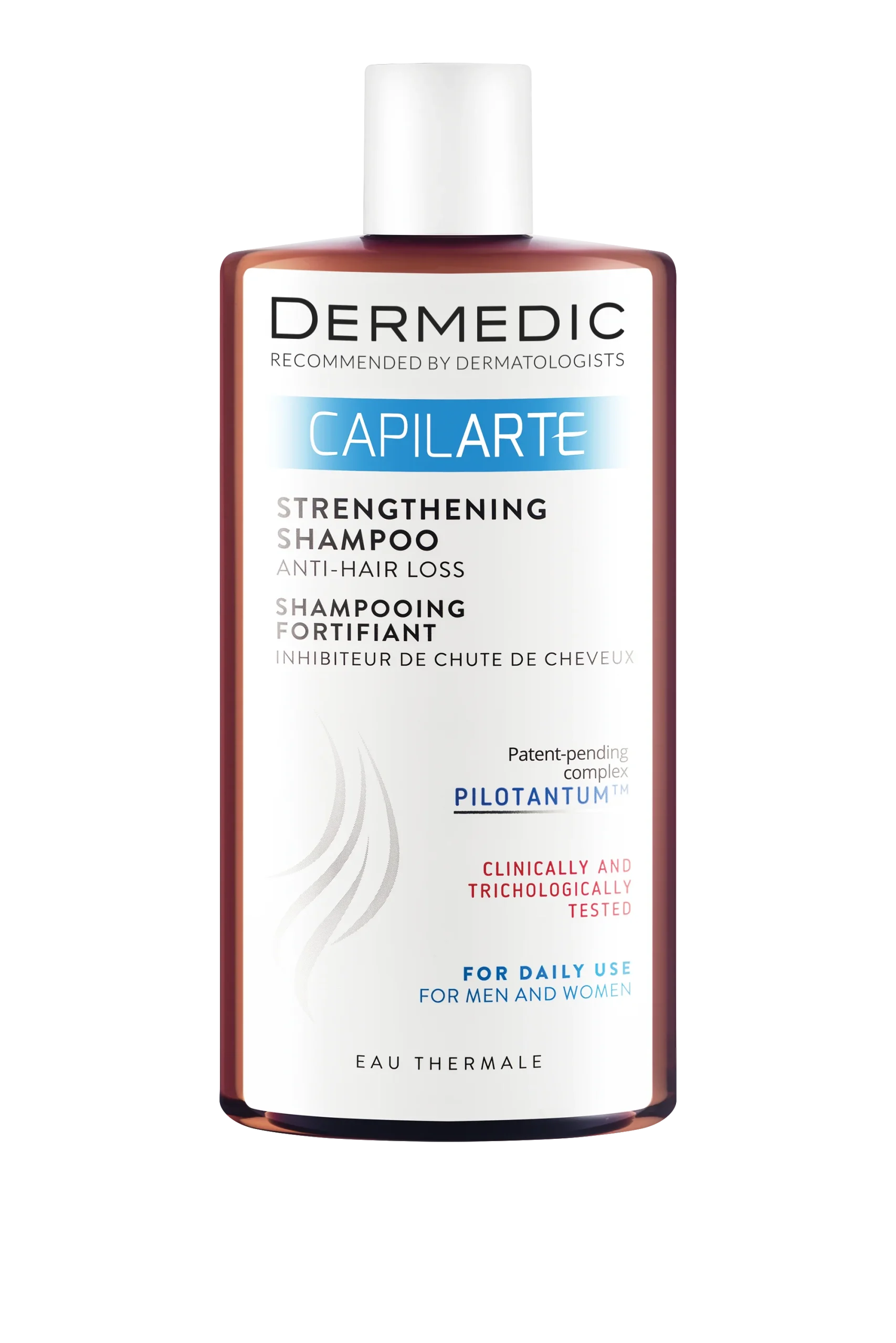 CAPILARTEStrengtheningshampooanti-hairloss300mlCMYK DERMEDIC Capilarte Strengthening Shampoo - 300ml | ديرمديك شامبو مقوي للشعر و ضد التساقط - 300 مل - الصورة 1