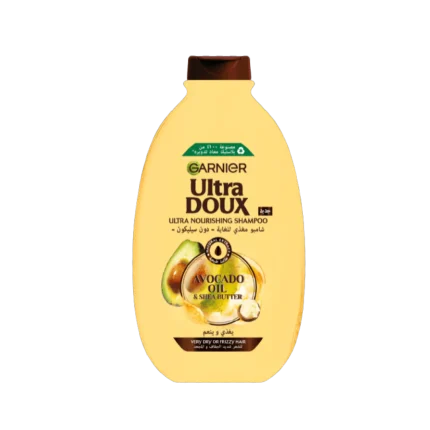 غارنييه الترا دو شامبو بزيت الاوفوكادو وزبدة الشيا للشعر الجاف - 400 مل | Garnier Ultra Doux Shampoo Avocado Oil & Shea Butter - 400ml