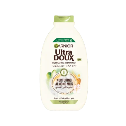 غارنييه شامبو مرطب بحليب اللوز - 400 مل | Garnier Ultra Doux Almond Milk Hydrating Shampoo - 400ml
