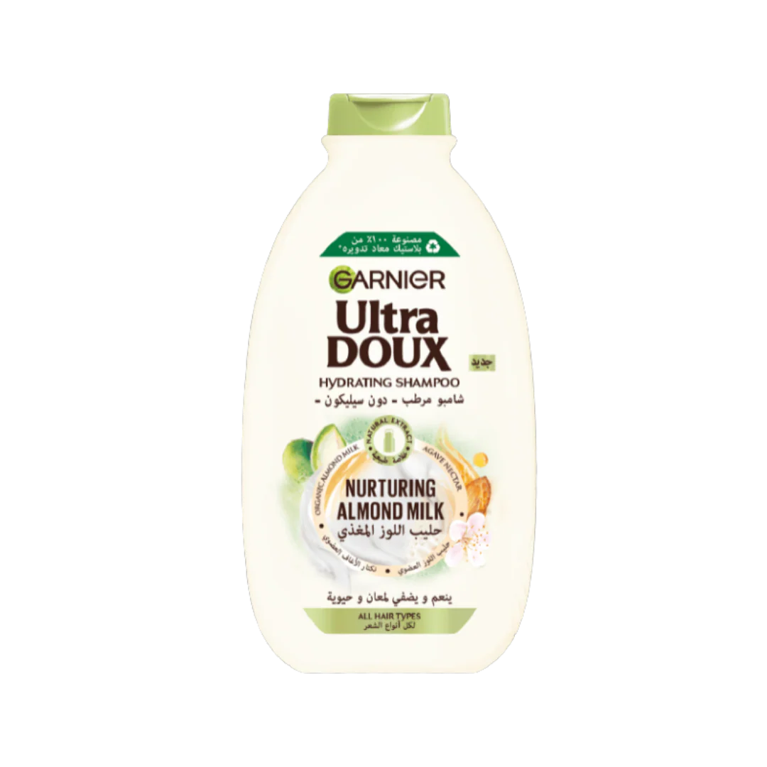 11_App_Images_44_8ab8ee10-f30c-4384-9205-3efc3513f31a غارنييه شامبو مرطب بحليب اللوز - 400 مل | Garnier Ultra Doux Almond Milk Hydrating Shampoo - 400ml - الصورة 1