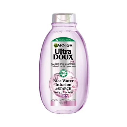 غارنييه شامبو غني بمستخلص الأرز و النشا - 400 مل | Garnier Ultra Doux Rice Water Infusion & Starch Shampoo - 400ml