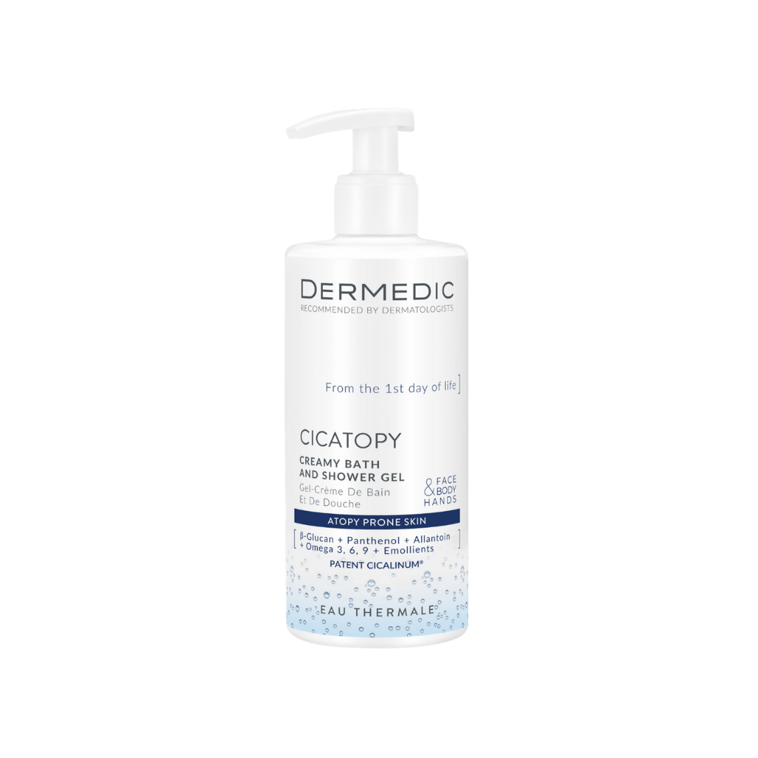 Dermedic_Cicatopy_Creamy_Bath_And_Shower_Gel_-_300ml Dermedic Cicatopy Creamy Bath And Shower Gel - 300ml | ديرمديك جل كريمي للاستحمام للأطفال و الكبار - الصورة 1