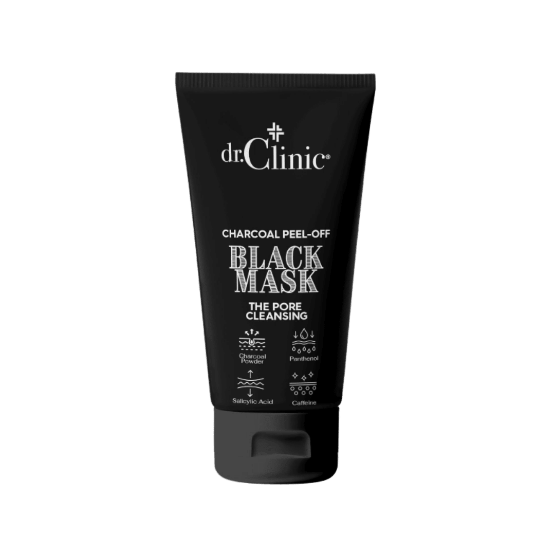 dr.Clinic_Charcoal_Peel_Off_Black_Mask_-_150ml dr.Clinic Charcoal Peel Off Black Mask - 150ml |دكتور كلينك ماسك الفحم المقشر - 150 مل - الصورة 1
