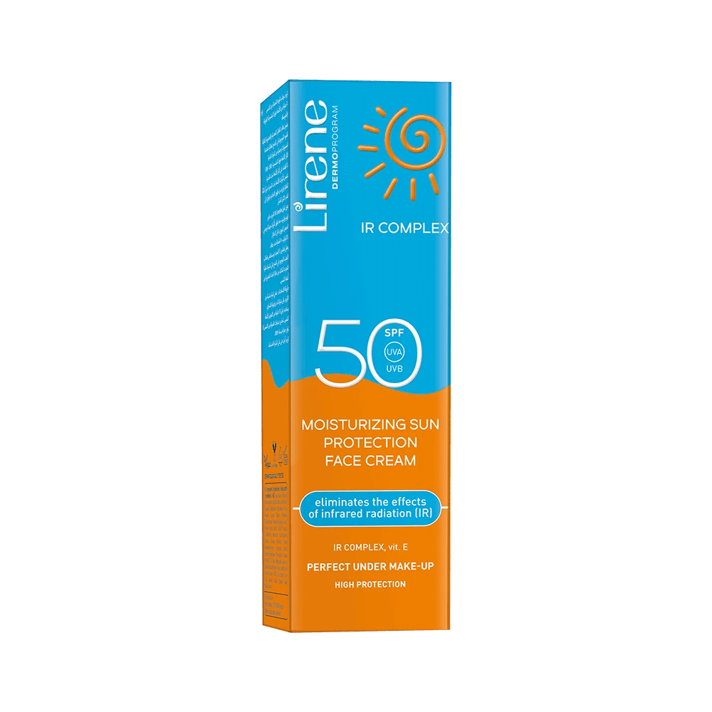1351e3a997160eb2120dda5fe8a1b7-moisturizing-sun-protection-face-cream-10e3173-krt-1.drr8 Lirene Moisturising Sun Protection Face Cream Spf 50 - 40ml | ليرين واقي شمسي حماية 50 - 40 مل - الصورة 1