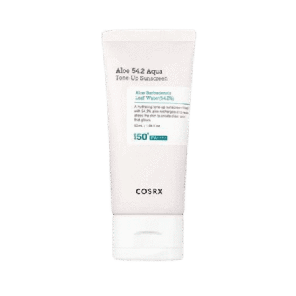 COSRX Aqua Tone Up Aloe 54.2 Sunscreen spf 50 - 50ml | كوزركس واقي شمسي مائي مع لون spf50 بالالوفيرا - 50 مل